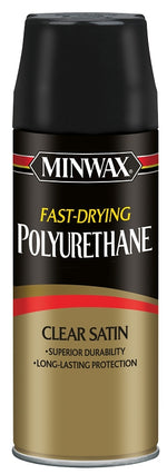 MINWAX Minwax 33060000 Polyurethane, Liquid, Clear, 11.5 oz Aerosol Can PAINT MINWAX