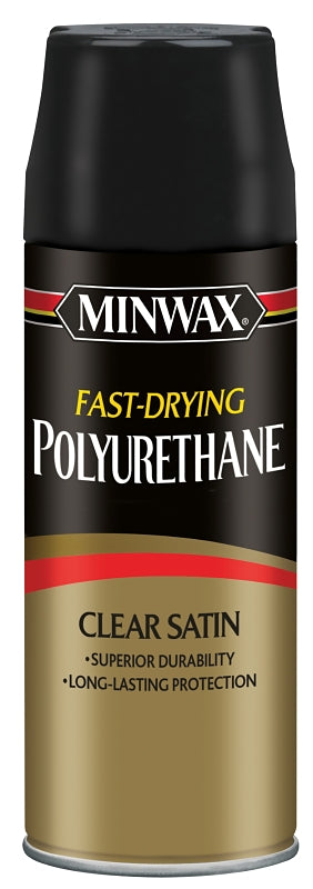 MINWAX Minwax 33060000 Polyurethane, Liquid, Clear, 11.5 oz Aerosol Can PAINT MINWAX
