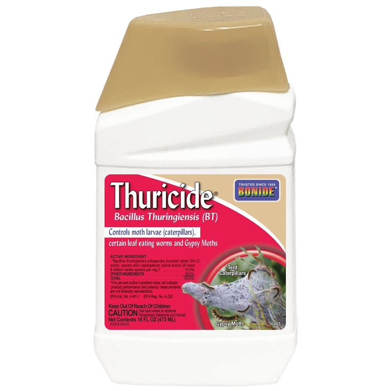 BONIDE Bonide Thuricide (BT 803 Thuricide Bacillus Thuringiensis, Liquid, 1 pt Bottle