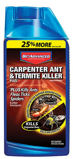 BIOADVANCED BioAdvanced 700310B Ant and Termite Killer, Liquid, Brush, Spray Application, Outdoor, 32 oz Bottle LAWN & GARDEN BIOADVANCED