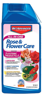 BIOADVANCED BioAdvanced 701260B Rose and Flower Care, Liquid, Spray Application, 32 oz Bottle