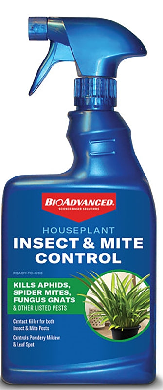 BIOADVANCED BioAdvanced 800100B RTU Houseplant Insect and Mite Control, Liquid, Spray Application, Indoor, 24 oz LAWN & GARDEN BIOADVANCED