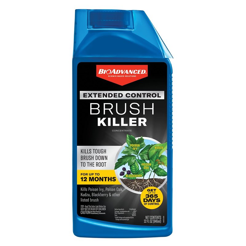 BIOADVANCED BioAdvanced 800600B Brush Killer, Concentrate, 32 oz Bottle LAWN & GARDEN BIOADVANCED