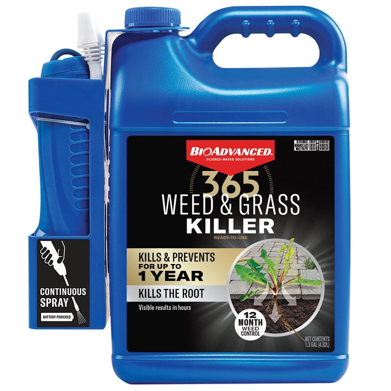 BIOADVANCED BioAdvanced 820058E Weed and Grass Killer, Liquid, 1.3 gal Bottle