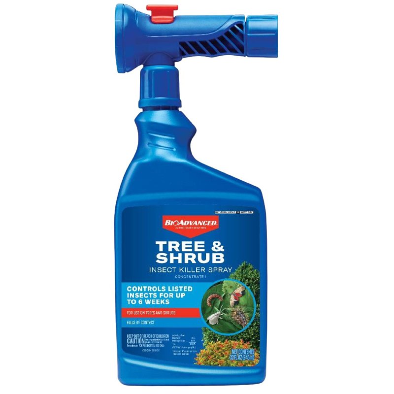 SBM LIFE SCIENCE CORP BioAdvanced 820206B Insect Killer, Liquid, Spray Application, Flowers, Ornamentals, Roses, Shrubs, Trees, 32 oz