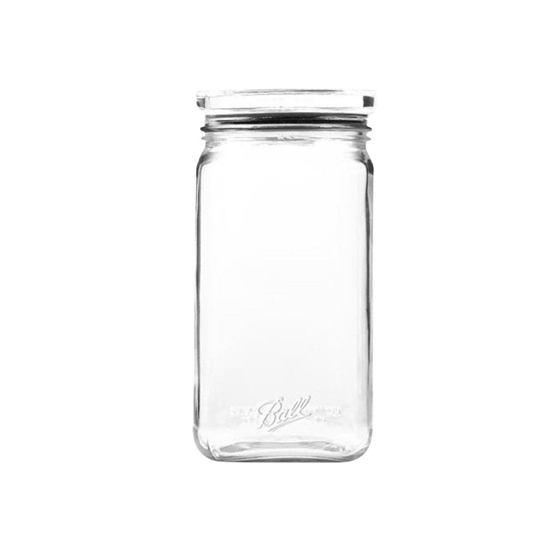 BALL Ball 2133566 Stack and Store Jar, 9.9 Cup, Glass, 4.8 in L, 4.8 in W, 9.8 in H