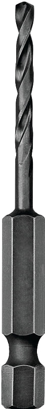 DEWALT DEWALT DD5113 Impact Drill Bit, 13/64 in Dia, 3-1/16 in OAL, Spiral Flute, 1/4 in Dia Shank, Hex Shank