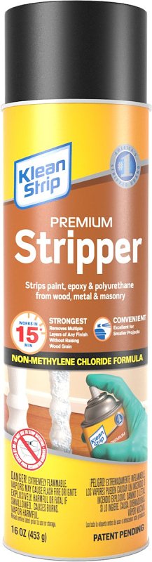 KLEAN STRIP Klean Strip KWIK-STRIP EKWS964SC Paint and Varnish Stripper, Gas, Aromatic, Opaque, 16 oz, Aerosol Can