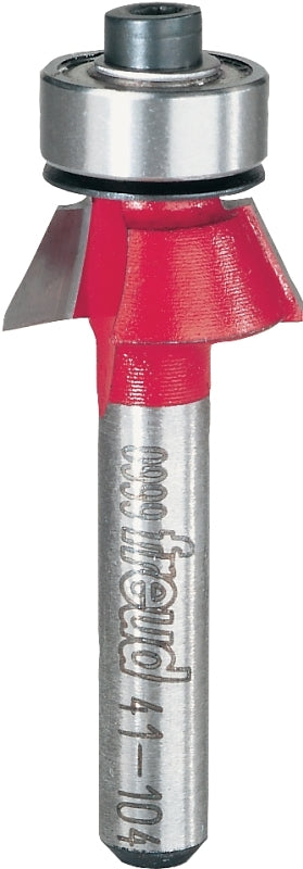 FREUD Freud 41-104 Router Bit, 19/32 in Dia Cutter, 1-7/8 in OAL, 1/4 in Dia Shank, 2-Cutter, Carbide