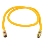 CASH ACME Eastman EZ-20 Series 20YE515060B Gas Connector, 1/2 in, FIP x MIP, 304 Stainless Steel, Epoxy-Coated, 60 in L