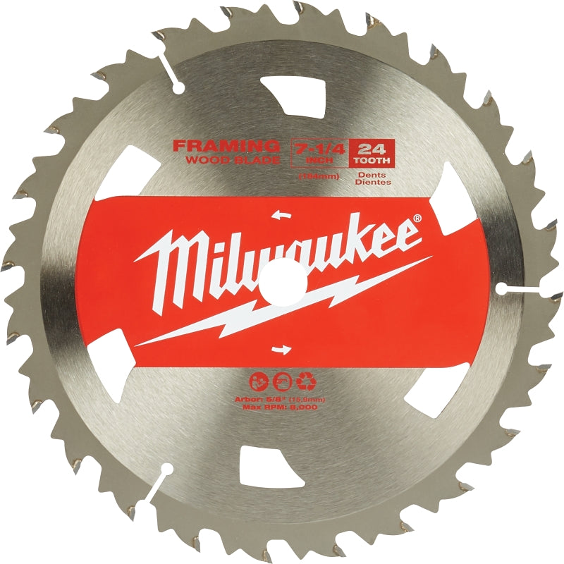 MILWAUKEE Milwaukee 48-41-0710 Circular Saw Blade, 7-1/4 in Dia, 5/8 in Arbor, 10/PK TOOLS MILWAUKEE