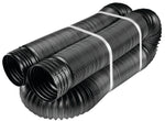 AMERIMAX Amerimax 51110 Drain Pipe Tubing, Solid Flex, 4 in, PVC, Black, 25 ft L