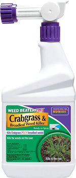 BONIDE Weed Beater 066 Crabgrass and Broadleaf Weed Killer, Liquid, Black/Brown, 1 qt Bottle LAWN & GARDEN BONIDE