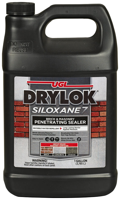 DRYLOK Drylok 23613 Brick and Masonry Sealer, Milky White, Liquid, 1 gal