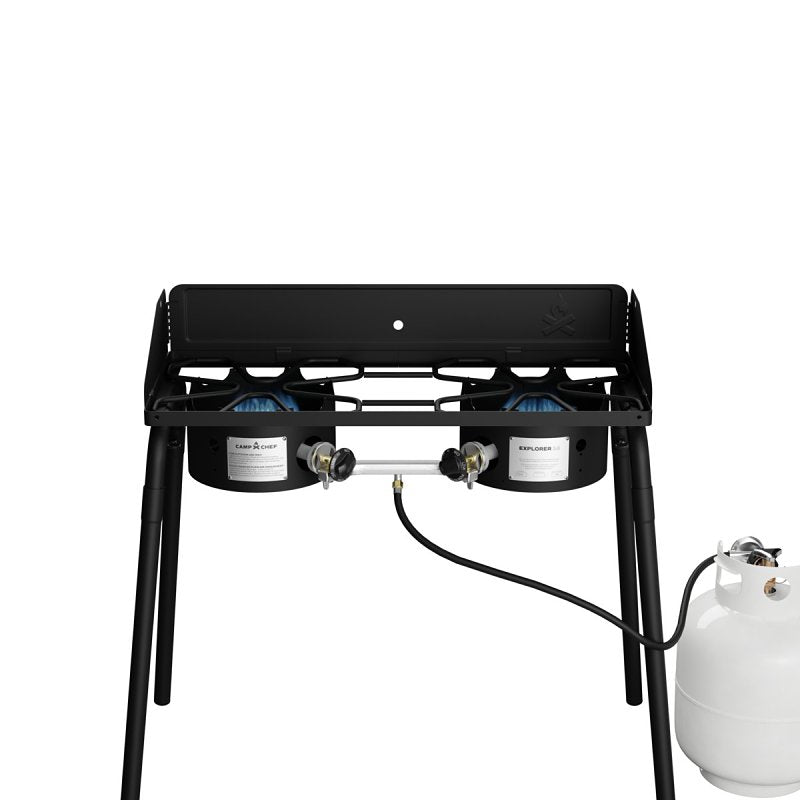 CAMP CHEF Camp Chef EX60LW Stove, 2-Burner, Propane, 60,000 Btu/hr, Steel