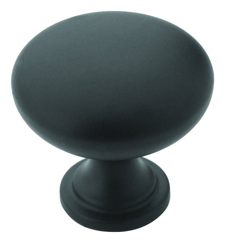 AMEROCK Amerock Allison Value Series BP53005FB Cabinet Knob, 1-1/8 in Projection, Matte Black