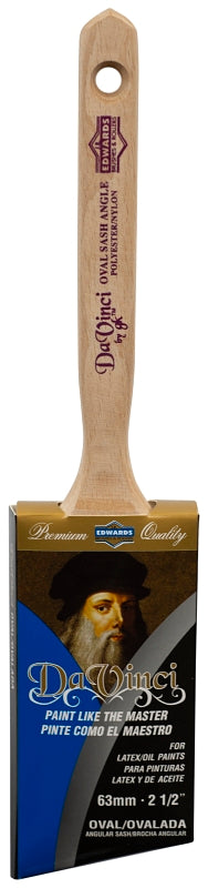 LINZER Linzer 1155124-0250 Paint Brush, Angle Sash Brush, 2-1/2 in L Bristle PAINT LINZER