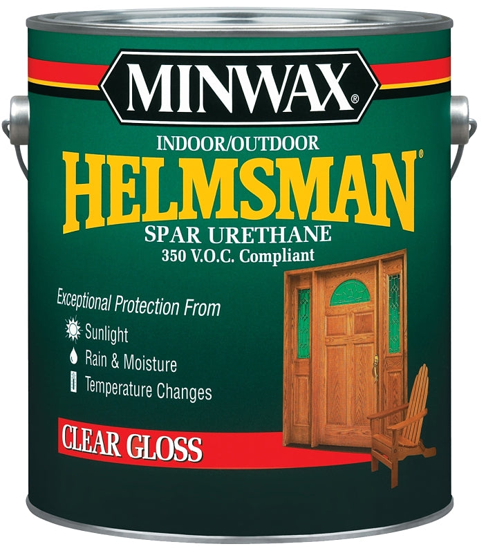 MINWAX Minwax Helmsman 132150000 Spar Urethane Paint, Gloss, Liquid, 1 gal, Pail