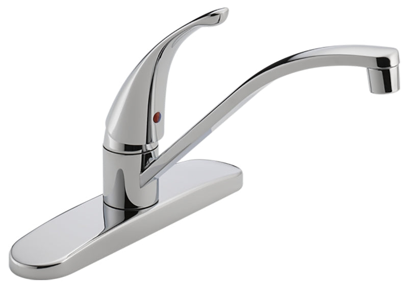 PEERLESS FAUCET Peerless Tunbridge P188200LF Kitchen Faucet, 1.8 gpm, Chrome, Deck Mounting, Lever Handle, Swivel Spout