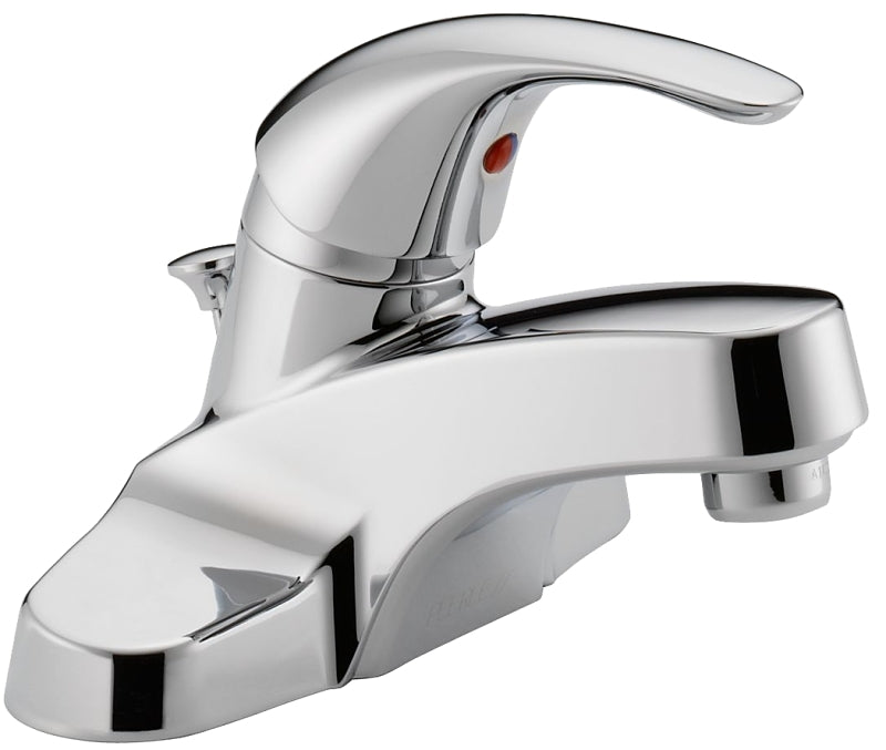 PEERLESS FAUCET Delta Peerless Tunbridge Series P188620LF Bathroom Faucet, 1.2 gpm, 1-Handle, Brass, Chrome-Plated, Lever Handle