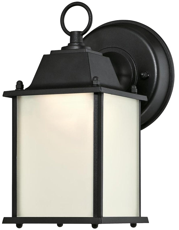 WESTINGHOUSE Westinghouse 61075 Wall Lantern, Integrated LED Lamp, 550 Lumens Lumens, 3000 K Color Temp, Textured Black Fixture