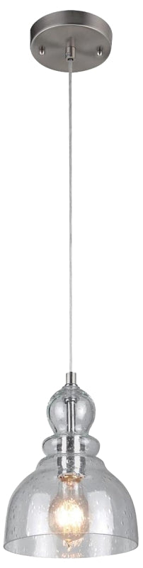 WESTINGHOUSE Westinghouse 6100700 Indoor Adjustable Mini Pendant, 1-Lamp, Brushed Nickel Fixture ELECTRICAL WESTINGHOUSE