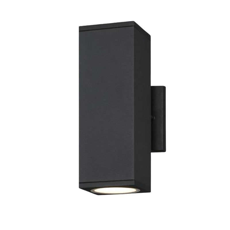WESTINGHOUSE Westinghouse Nottawa Series 6135200 Outdoor Wall Fixture, LED, 1080 Lumens, 3000, 4000, 5000 K, Metal, Black, Frosted