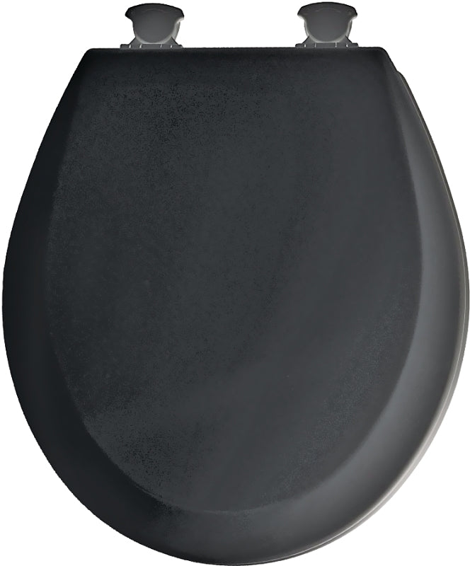 MAYFAIR Mayfair 41EC 047/46EC Toilet Seat, Round, Molded Wood, Black, Twist Hinge PLUMBING, HEATING & VENTILATION MAYFAIR