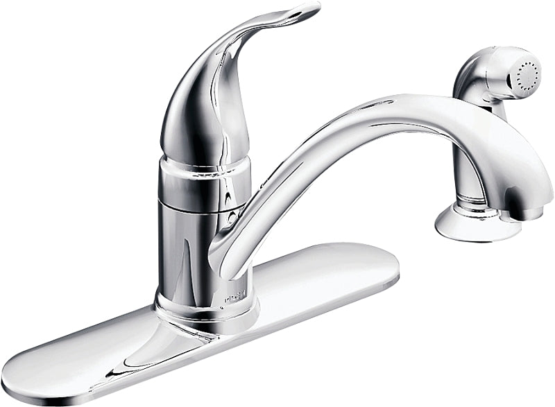 MOEN Moen Torrance Series CA87480 Kitchen Faucet, 1.5 gpm, 1-Handle, Stainless Steel, Chrome Plated, Deck Mounting