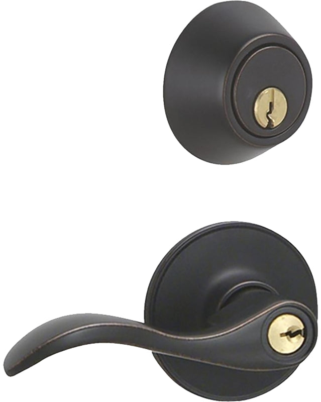 DEXTER BY SCHLAGE Schlage JC60VSEV716 Bore Adapter Plate, Mechanical Lock, Lever Handle, Wave Design, Aged Bronze, 3 Grade, Metal HARDWARE & FARM SUPPLIES DEXTER BY SCHLAGE