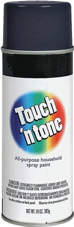 TOUCH 'N TONE Touch 'N Tone 55289830 Spray Paint, Semi-Gloss, Black, 10 oz, Can
