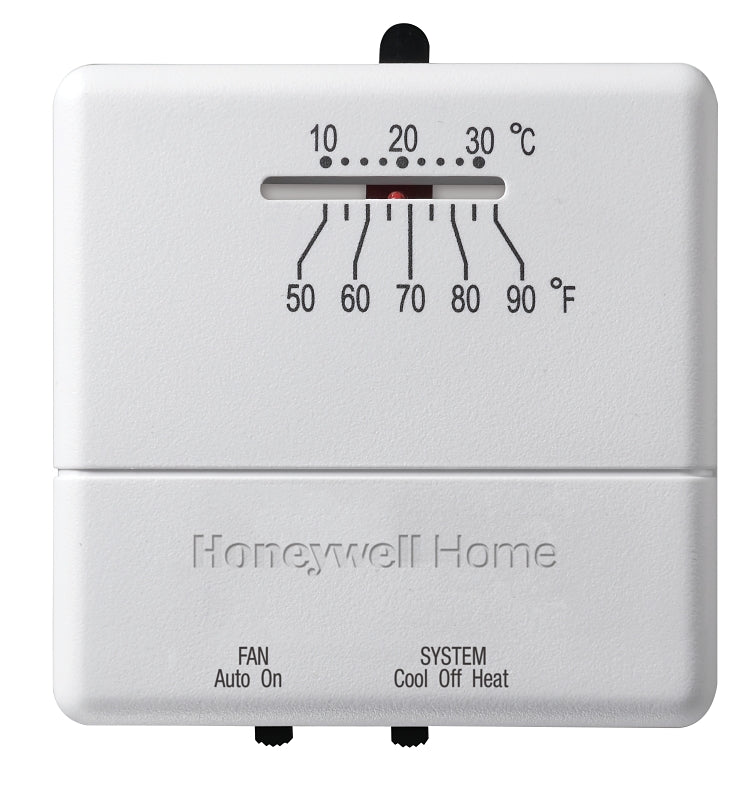 HONEYWELL Honeywell CT31A Non-Programmable Thermostat, 50 deg F, 3 in W x 1 in D x 5 in H Dimensions PLUMBING, HEATING & VENTILATION HONEYWELL