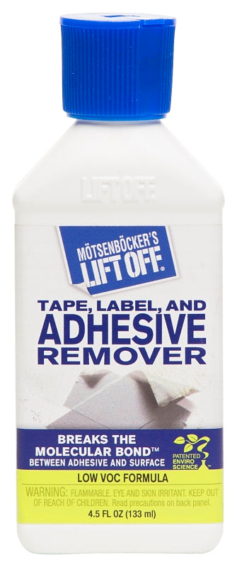 MOTSENBOCKER'S LIFT OFF Motsenbocker's Lift Off 407-45 Adhesive Remover, Liquid, Pungent, Clear, 4.5 oz, Bottle CLEANING & JANITORIAL SUPPLIES MOTSENBOCKER'S LIFT OFF