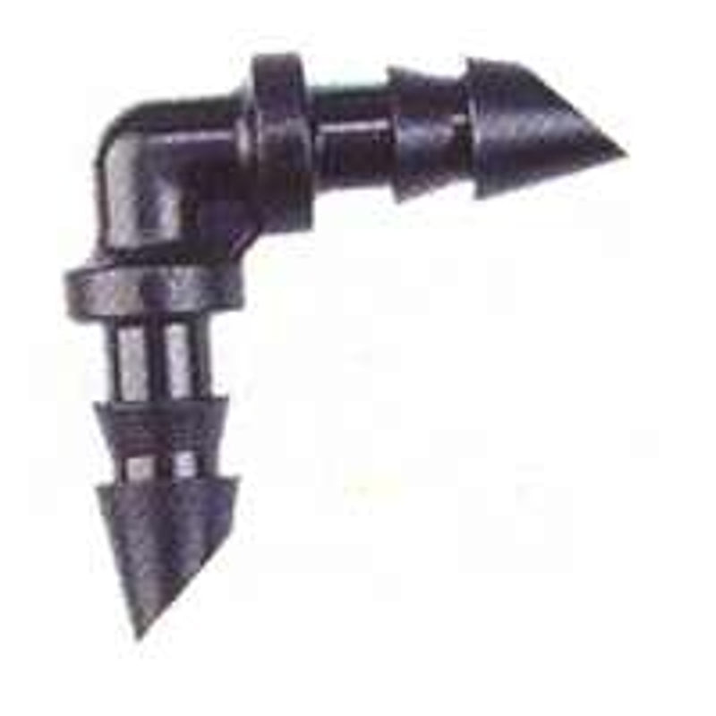 RAINDRIP Raindrip R314CT Tubing Elbow Barb, Barb, Black