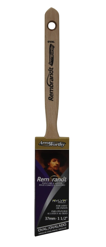 ARROWORTHY Arroworthy 6420-1-1/2 Paint Brush, Angular Brush, 2-1/4 in L Bristle, Polyester Bristle