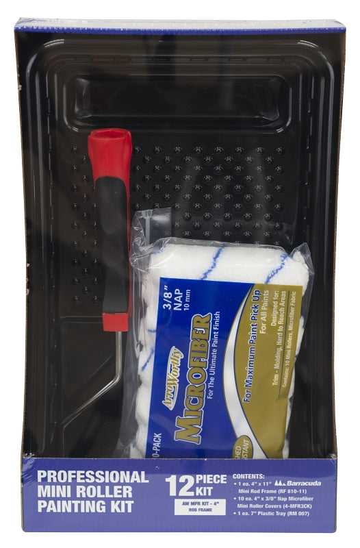 ARROWORTHY Arroworthy AW MFR KIT Mini Roller Kit, 4 in L, Microfiber Cover