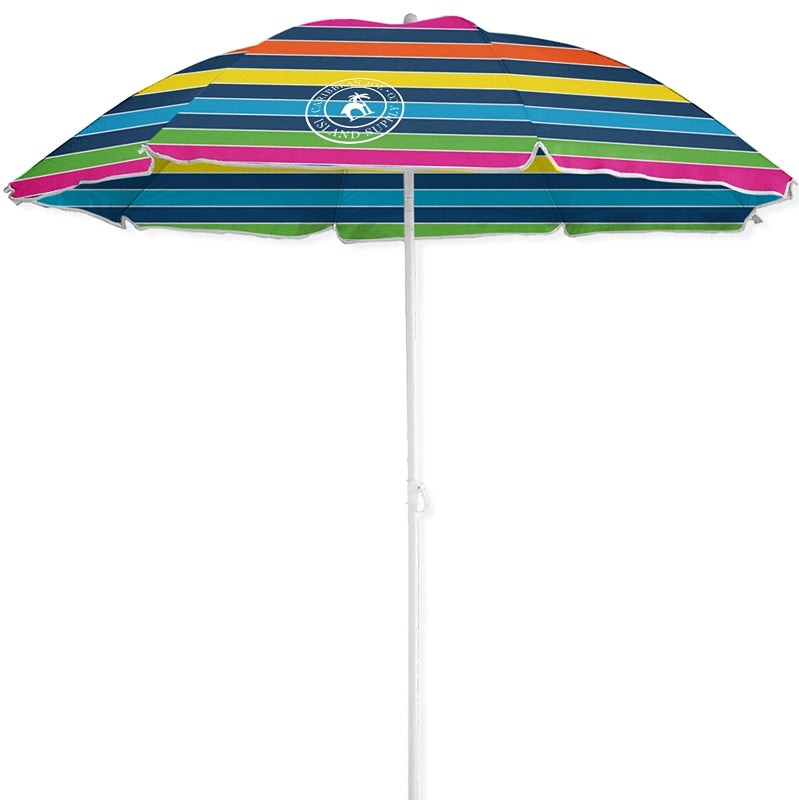 CARIBBEAN JOE Caribbean Joe CJ-UV72 Beach Umbrella, 6 ft L Canopy, Steel Frame, Polyester Fabric, Multi-Color Fabric OUTDOOR LIVING & POWER EQUIPMENT CARIBBEAN JOE
