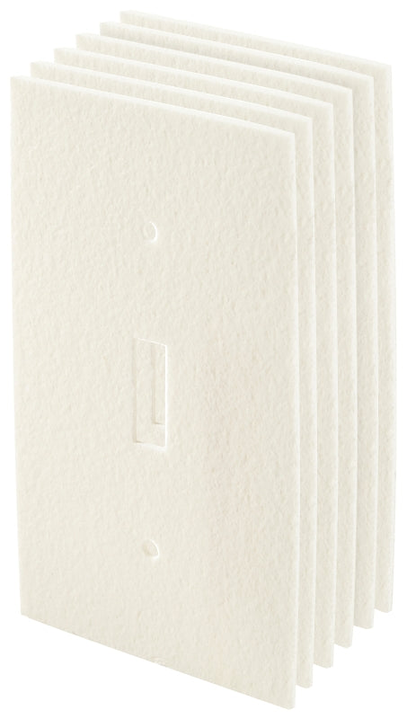 FROST KING Frost King OSS6H Switch Sealer, 4 in L, 2-1/2 in W, Plastic Foam, White