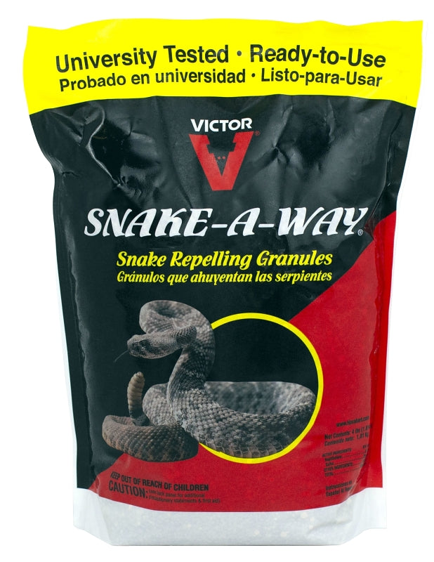 VICTOR Victor Snake-A-Way VP364B Snake Repelling Granule, Granular, 4 lb LAWN & GARDEN VICTOR