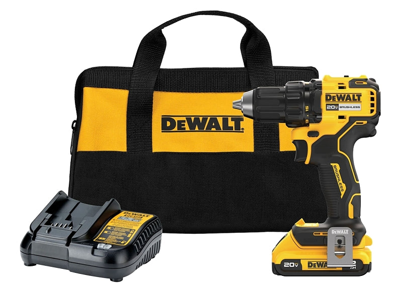 DEWALT DEWALT 20V MAX Series DCD793D1 Drill/Driver Kit, Battery Included, 20 V, 2 Ah, 1/2 in Chuck, Keyless Chuck