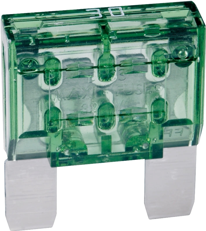 BUSSMANN Bussmann BP/MAX-30-RP Automotive Fuse, 1 kA Interrupt, Blade Fuse, 32 VDC, 30 A AUTOMOTIVE BUSSMANN