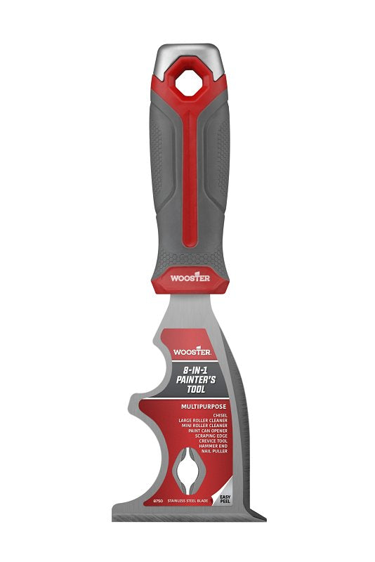 WOOSTER BRUSH Wooster 8750 8-in-1 Tool, Stiff Blade, Comfort Grip, Ergonomic, Non-Slip, Soft-Grip Handle