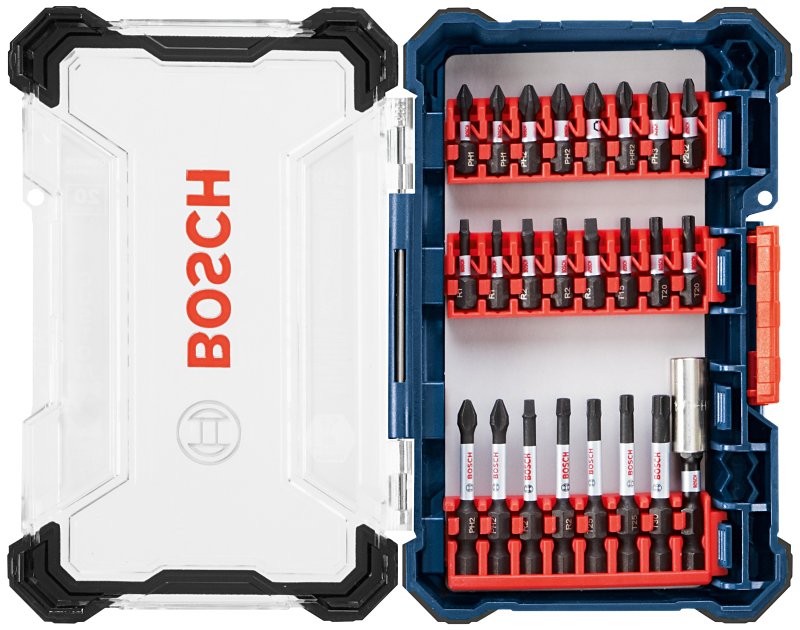 S-B POWER TOOL Bosch Impact Tough SDMS24 Screwdriver Bit Set, 24-Piece, HSS, Black Oxide TOOLS S-B POWER TOOL