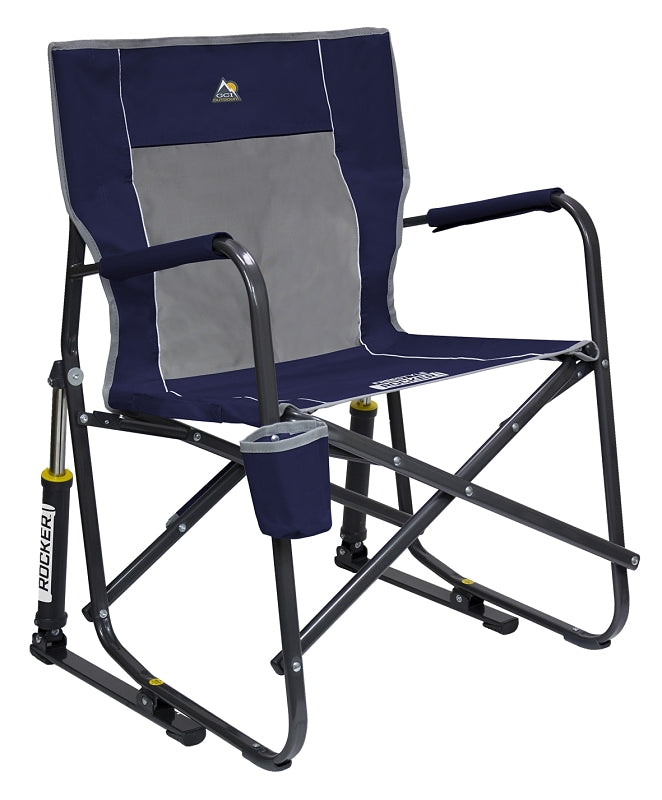 GCI OUTDOOR LLC GCI Outdoor 37060 Freestyle Rocker Chair, 25 in OAW, 24 in OAD, 34.8 in OAH, Fabric/Plastic/Steel, Indigo Blue