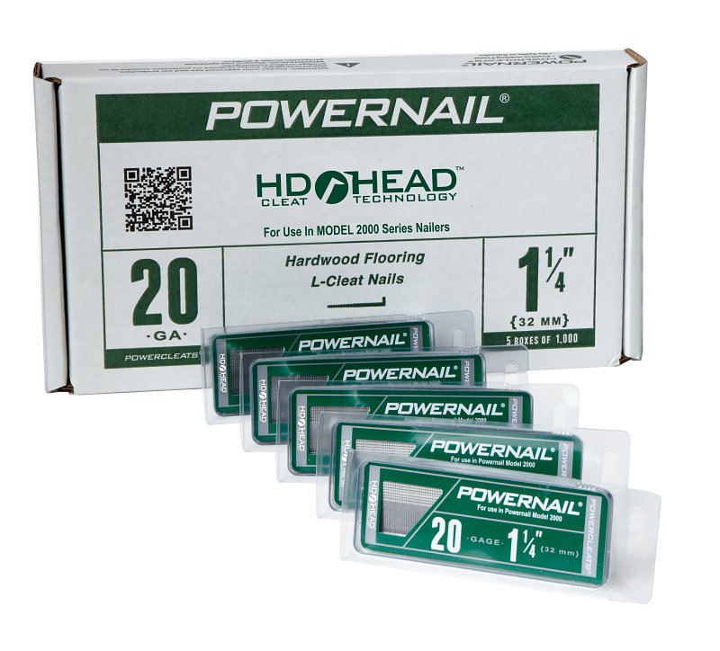 POWERNAIL COMPANY INC Powernail PowerCleats L125205 Floor Cleat, 1-1/4 in L, 20 ga, Carbon Steel, L-Shaped Head HARDWARE & FARM SUPPLIES POWERNAIL COMPANY INC
