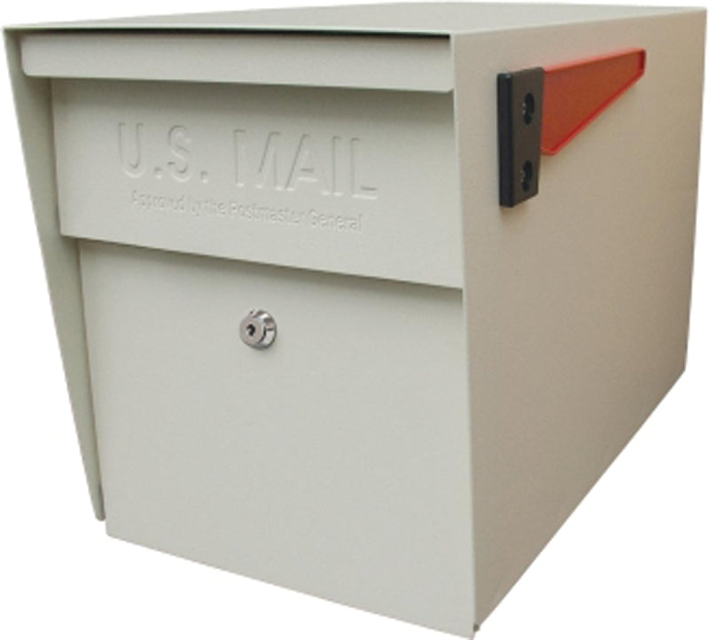 MAIL BOSS Mail Boss Packagemaster 7107 Series Mailbox, White, Steel, Powder-Coated, 11-1/4 in W, 21 in D