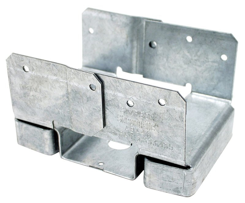 SIMPSON STRONG-TIE Simpson Strong-Tie ABA ABA46Z Post Base, 4 x 6 in Post, 14 ga Gauge, Steel, ZMAX