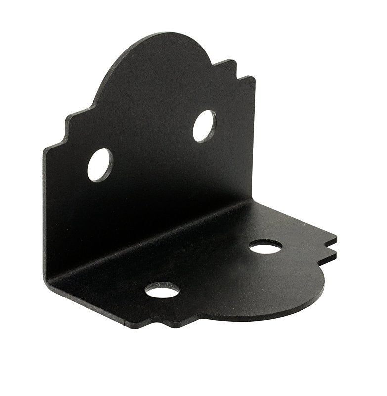 SIMPSON STRONG-TIE Simpson Strong-Tie Mission APA6 90 deg Angle, 3-1/2 in W, 3-3/4 in D, 5 in H, Steel, Black, Powder-Coated