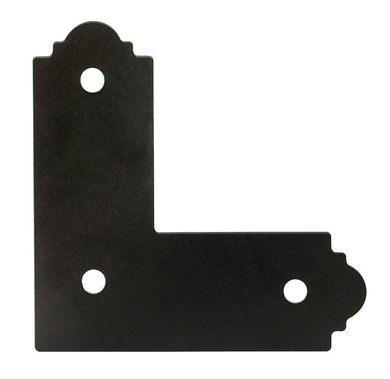 SIMPSON STRONG-TIE Simpson Strong-Tie APL APL4 Flat L-Strap Tie, 12 ga Gauge, Steel, Black, Powder-Coated