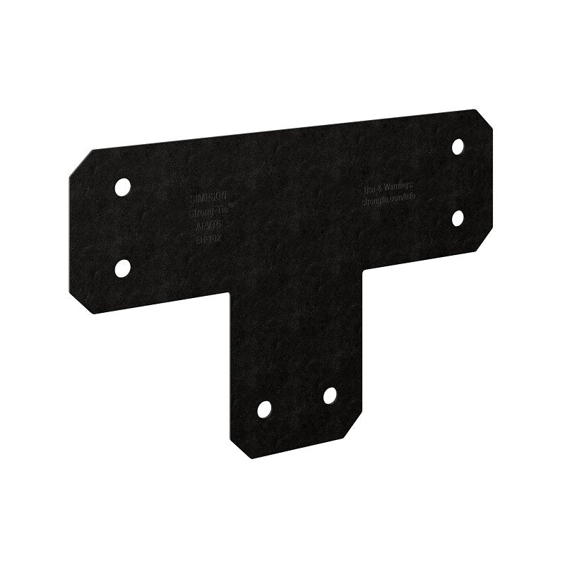 SIMPSON STRONG-TIE Simpson Strong-Tie APVT APVT6 Flat T-Strap, 16 in L, 5 in W, Steel, Powder-Coated/ZMAX